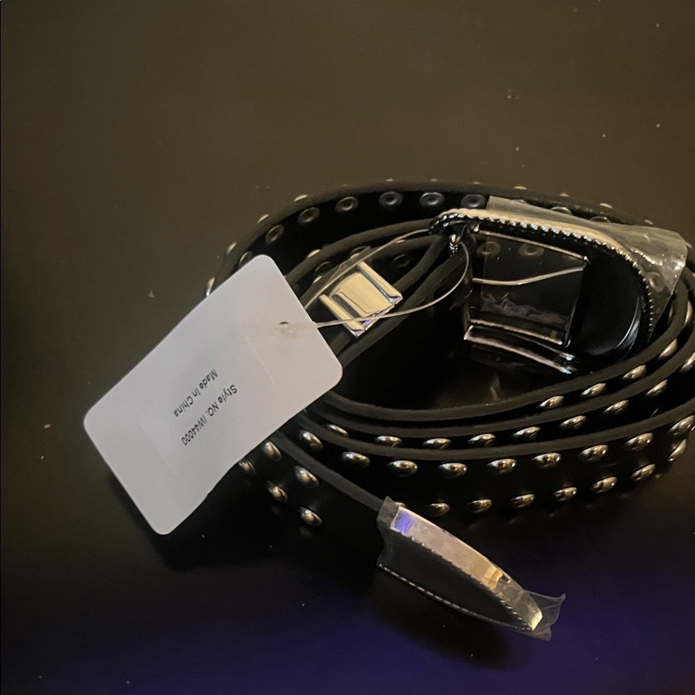 Studded Black Belt